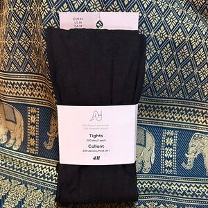 H&M Black Opaque 200 Denier Tights